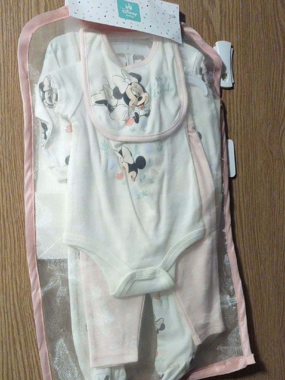 Disney Baby White and Pink Minnie Mouse Seven-Piece Set